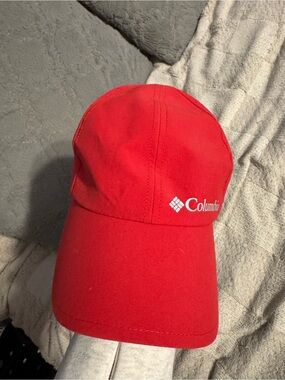 Columbia Red Baseball Cap with White Logo